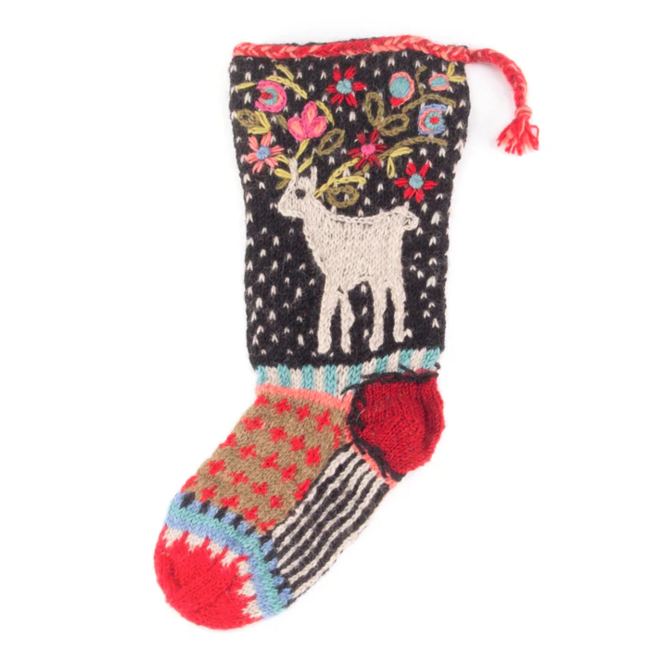 Knit Wool Christmas Stocking