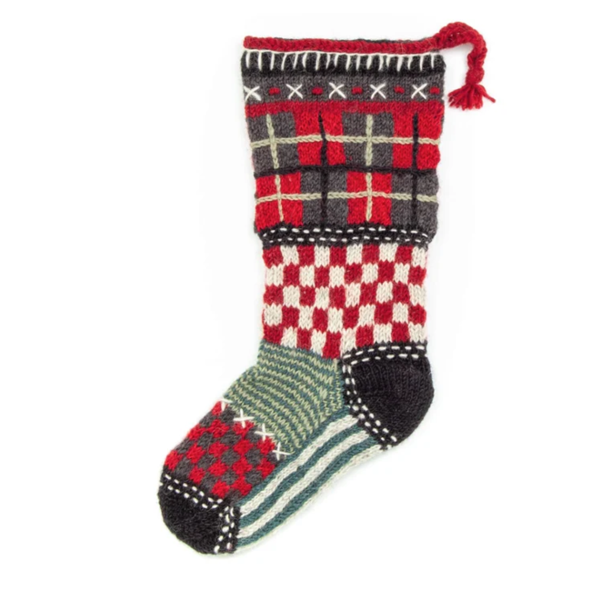 Christmas Stocking - Knit Wool