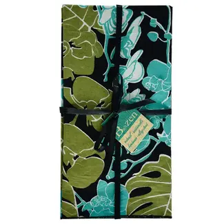 Indonesia Cotton Prima Napkin - Orchid Black Turquoise