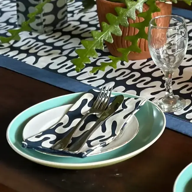 Cotton Prima Napkin - Miro Indigo