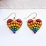 Rainbow Heart Milieu Earrings