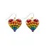 Rainbow Heart Milieu Earrings