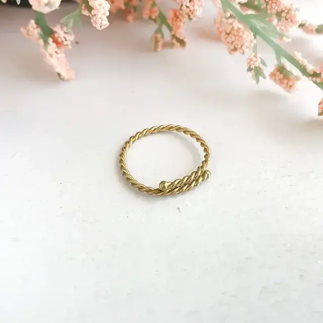 Twisted Stacking Ring - Gold