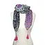 CLEARANCE Ikat Patchwork Scarf - Gray