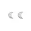 Half Moon Sterling Silver Posts