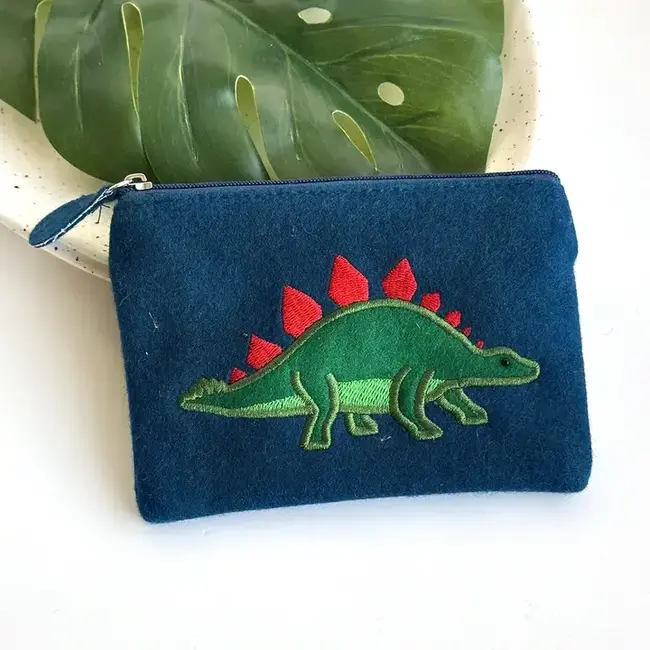Felt  Coin Purse - Stegosaurus