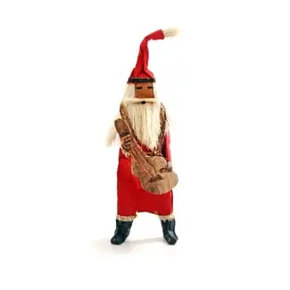 Kenya Santa Claus Guitar Holiday Ornament