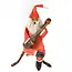 Strumming Santa Claus Holiday Ornament