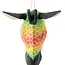 Hand Painted Jacaranda Giraffe Mask