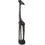 Small Black Jacaranda Giraffe with Rainbow Polka Dots