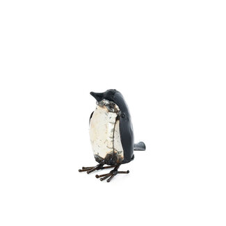 Zimbabwe Itty Bitty Penguin  Recycled Metal Sculpture