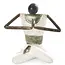 Stone and Metal Yogi Sculpture with Peaceful Hands