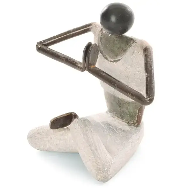 Shona Yogi Sculpture w/ Peaceful Hands