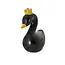 Regal Black Swan Soapstone Sculpture
