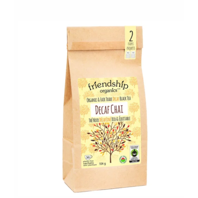 Friendship Organics Decaf Spice Chai Black Tea Twin Pack