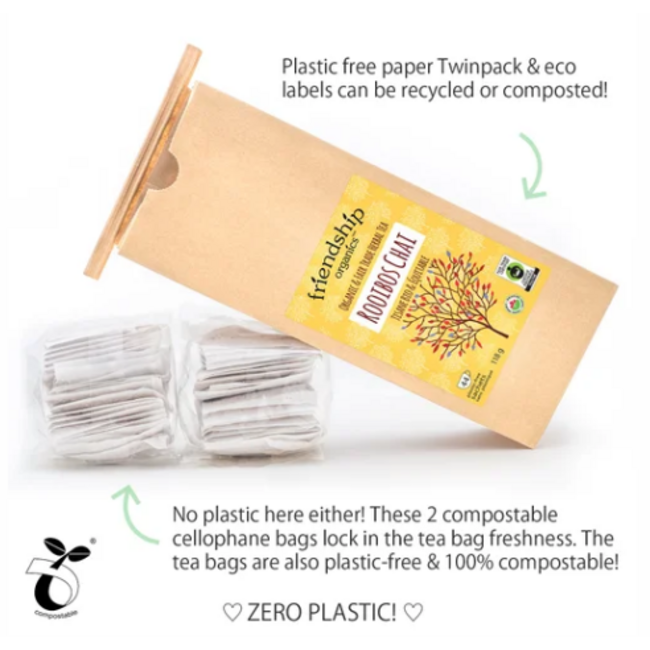 Friendship Organics Rooibos Chai Herbal Tea Twin Pack