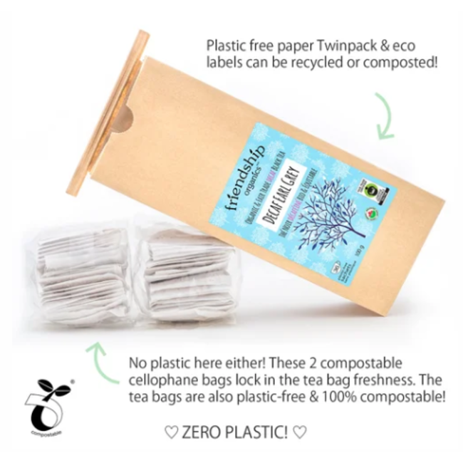 Friendship Organics Earl Grey Decaf Black Tea Twin Pack