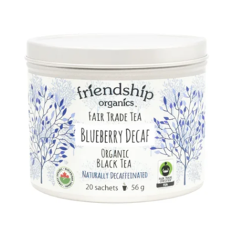 Friendship Organics Blueberry Decaf Black Tea Tin