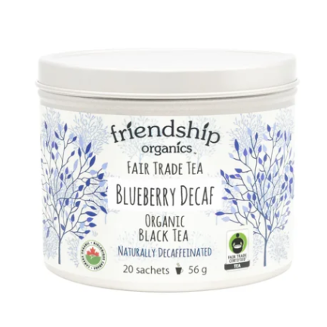 Friendship Organics Blueberry Decaf Black Tea Tin