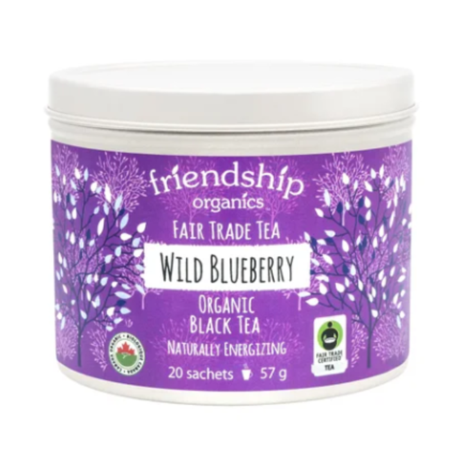 Friendship Organics Wild Blueberry Black Tea Tin