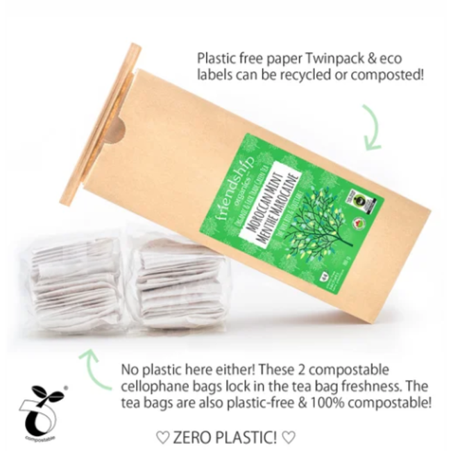 Friendship Organics Moroccan Mint Green Tea Twin Pack