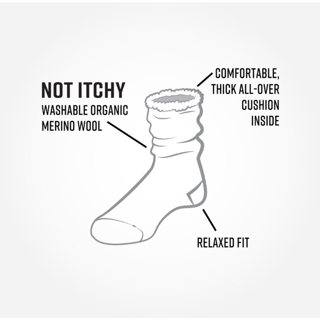 Wool Snuggle Socks - Twinkle Toes/Wine