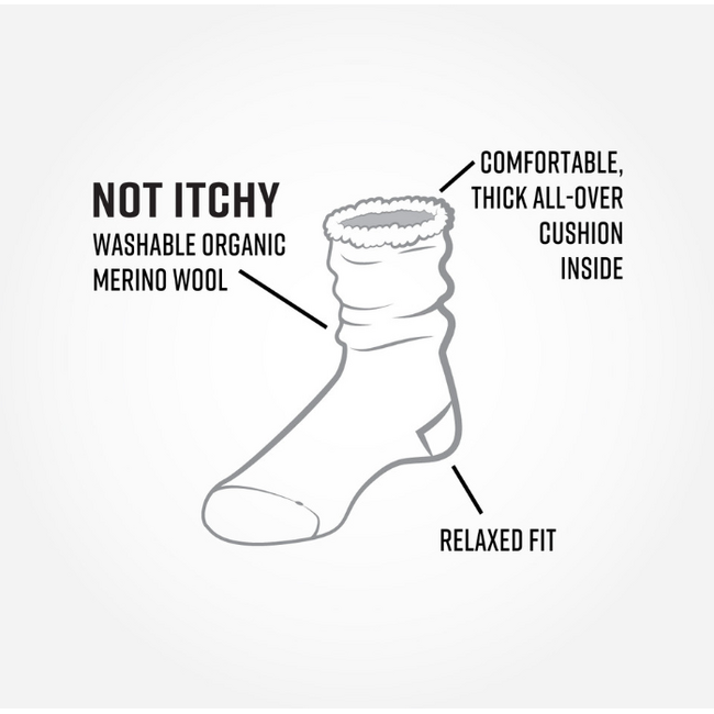 Wool Snuggle Socks - Berry Stripe/Navy