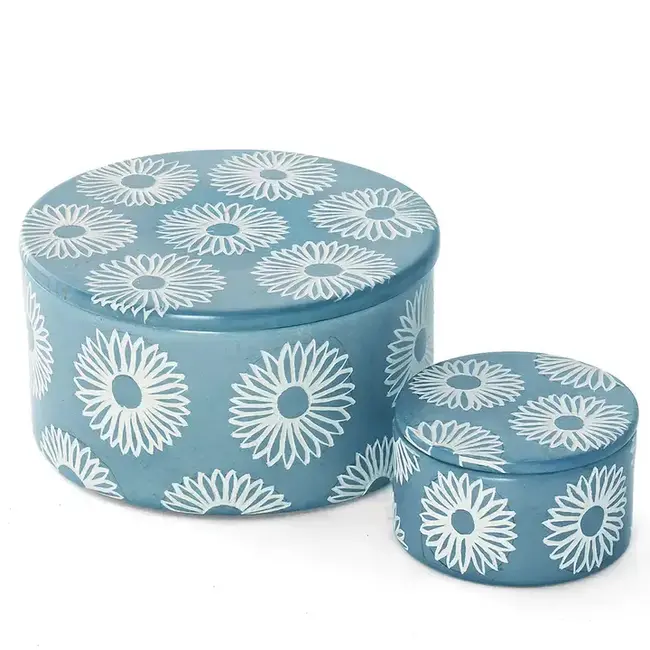 Blossom Soapstone Box