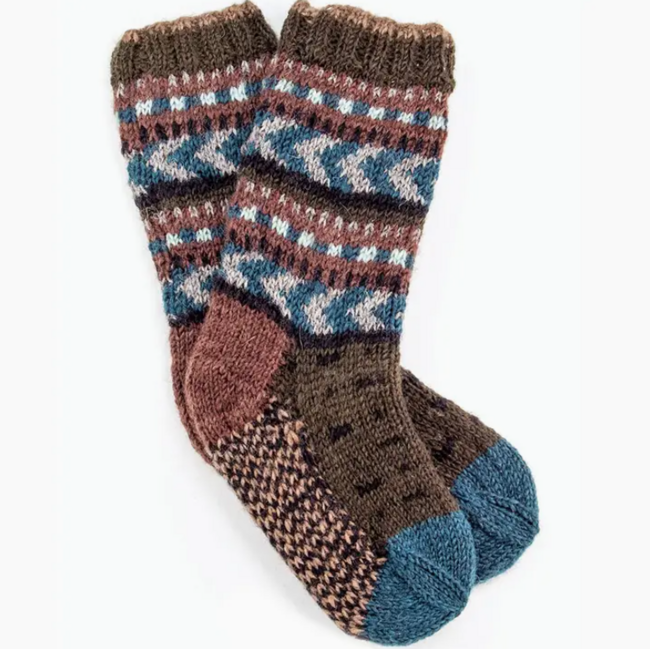 Hand Knit Wool Socks