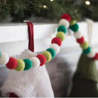 Nepal North Pole Holiday Wool Garland
