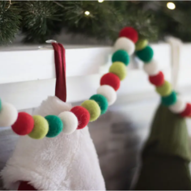 North Pole Holiday Wool Garland
