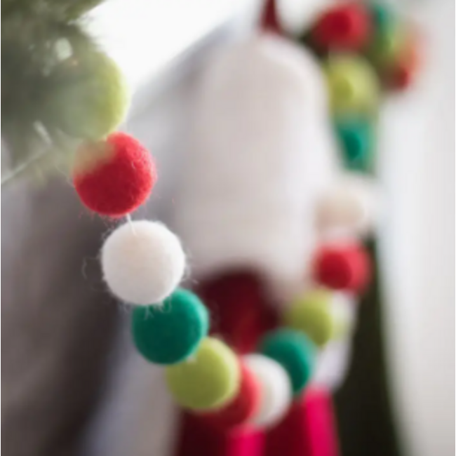 North Pole Holiday Wool Garland