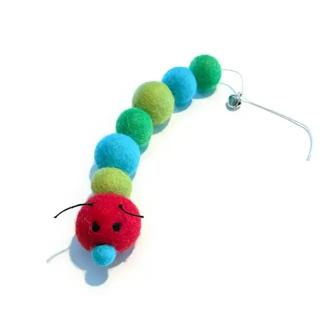 Kat the Caterpillar Wool Pet Toy