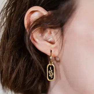 India Drea Snake Huggie Earrings India Drea Snake Huggie Earrings