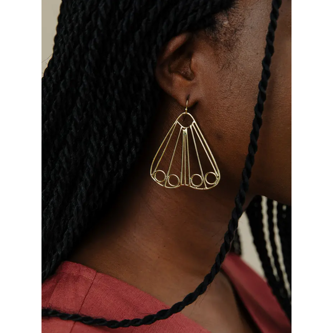 CLEARANCE Wire Wing Earrings