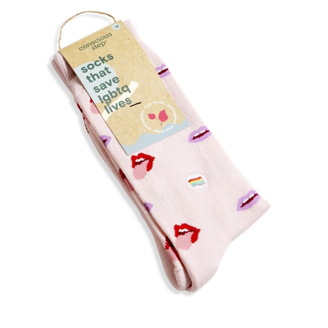 Crew Socks That Save LGBTQ Lives - Pink Lips