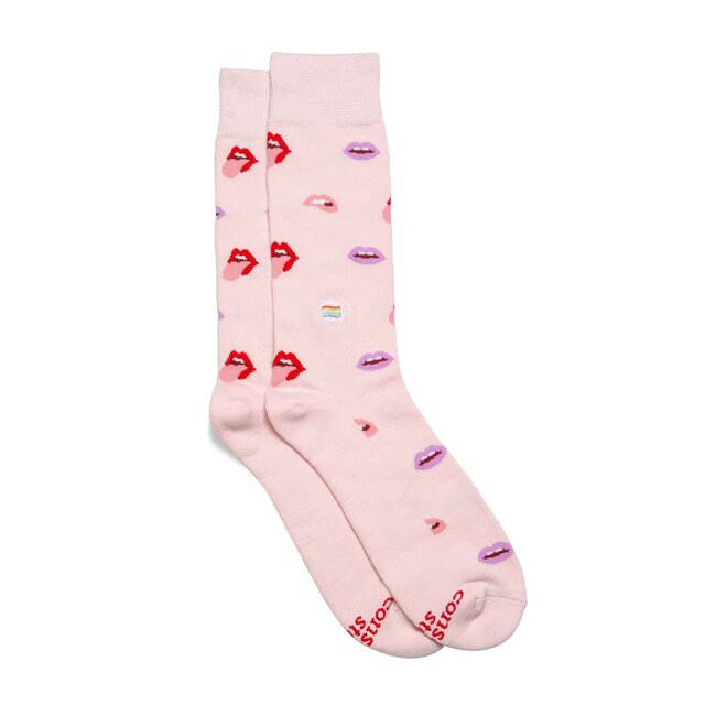 Crew Socks That Save LGBTQ Lives - Pink Lips