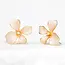 Hope in Bloom Flower Earrings in Misty Rose