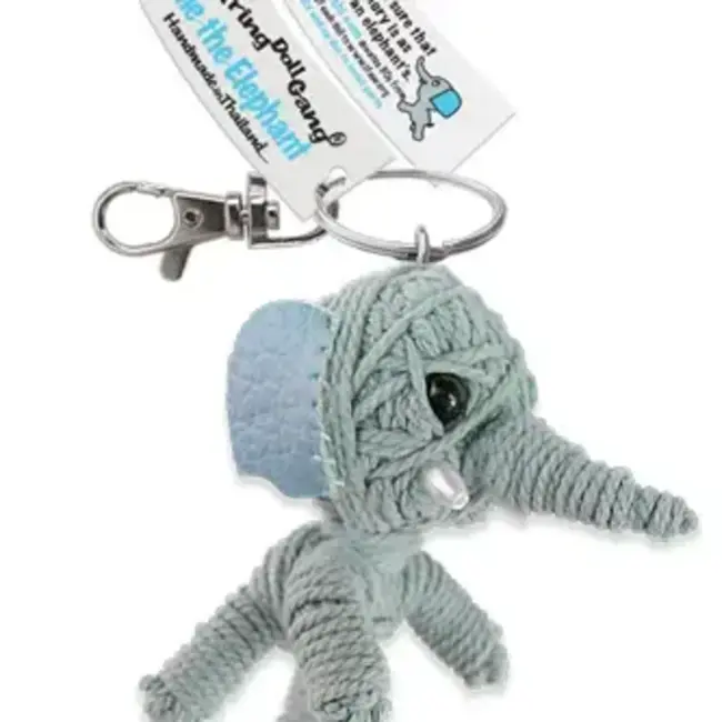 String Doll Keychain - Ellie the Elephant