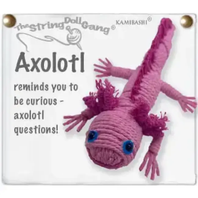 String Doll Keychain - Axolotl