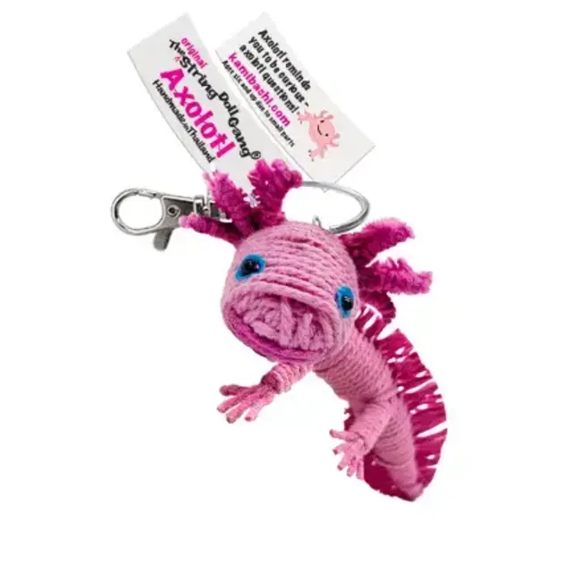 String Doll Keychain - Axolotl