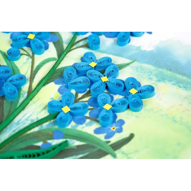 Quilling Card - Forget-Me-Not