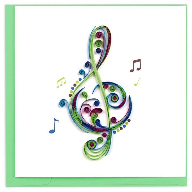 Quilling Card - Treble Clef