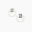 Midnight Loop Studs - Moonstone