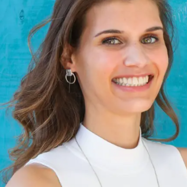 Midnight Loop Studs - Moonstone