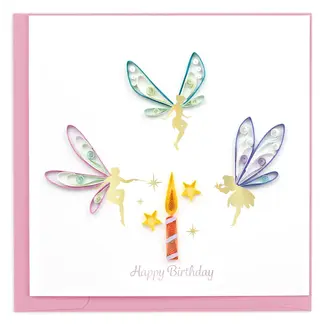 Vietnam Quilling Card - Birthday Fairies