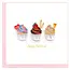 Vietnam Quilling Card - Birthday Cupcake Trio