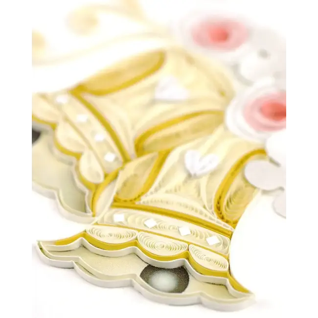 Quilling Card - Wedding Bells