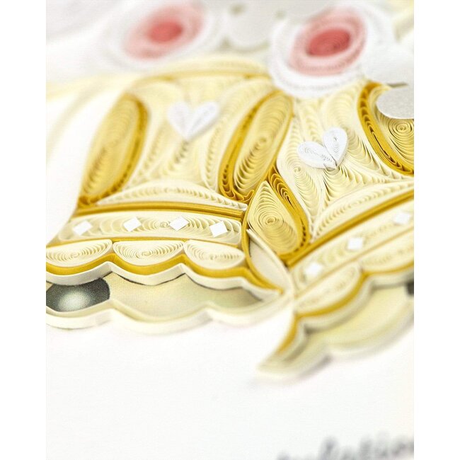Quilling Card - Wedding Bells