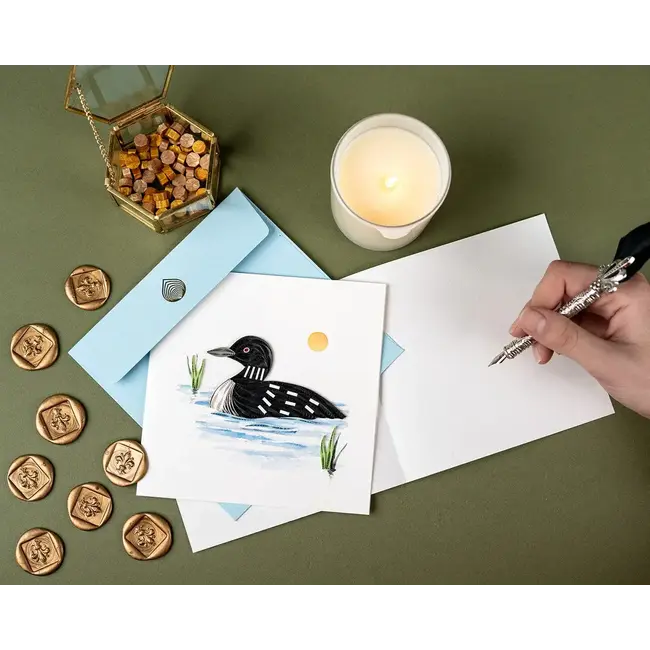 Quilling Card - Loon